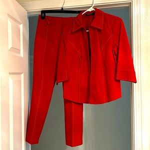 Red Jacket and Pant set.